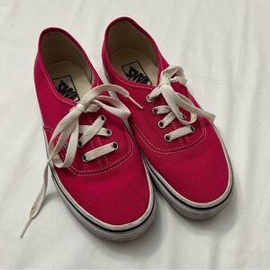 Vans Fuchsia Pink Canvas Shoes